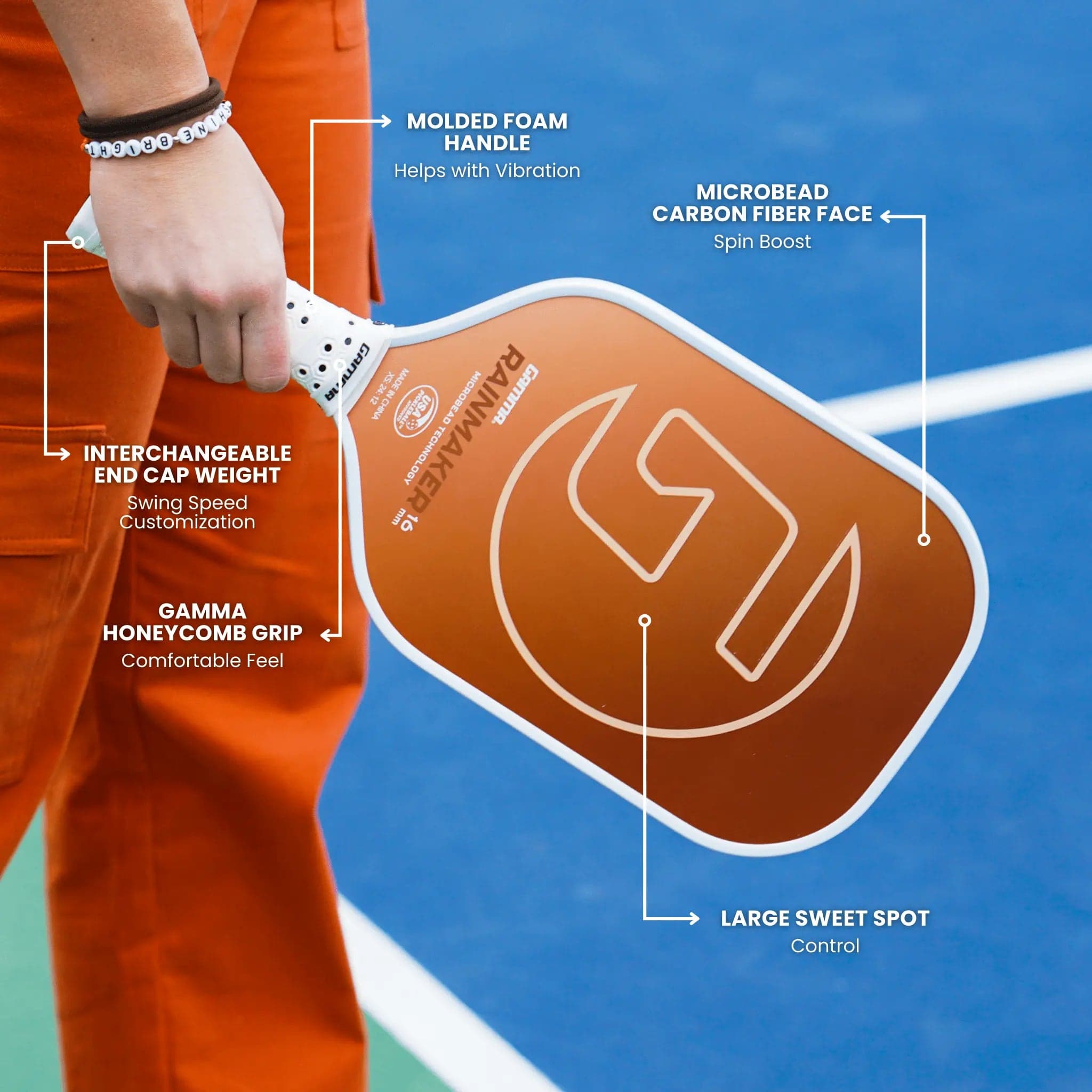 GAMMA Rainmaker Pickleball Paddle